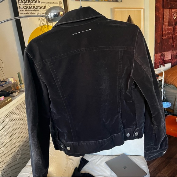 Cropped suede jacket, gorgeous chocolate brown - Picture 2 of 5